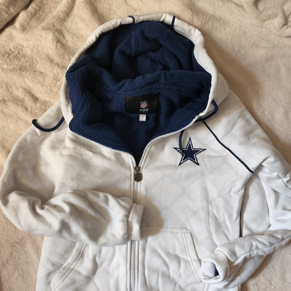 New NFL Dallas Cowboys Sherpa Zip Up Size Small